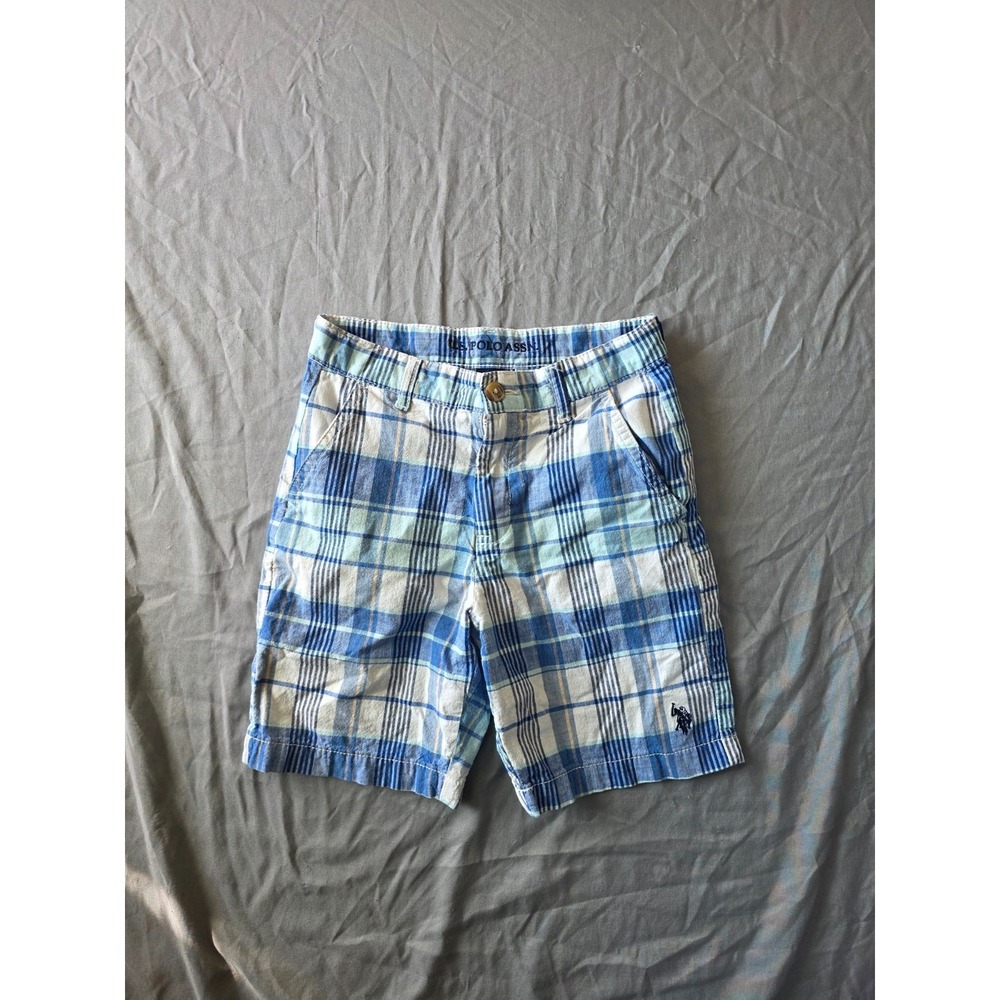 POLO by Ralph Lauren Boy's Multicolored Plaid Chino Bermuda Cotton Shorts Sz:12
